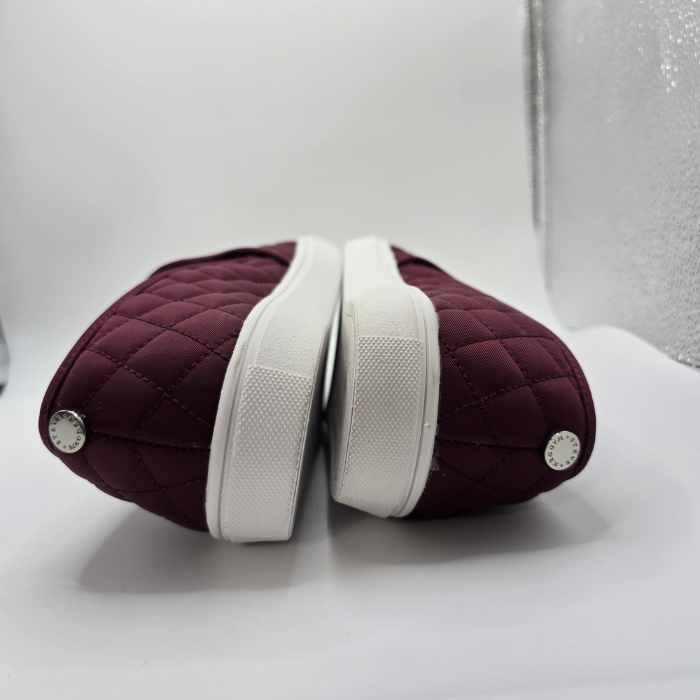 Steve Madden Women's Quilted Slip-On Sneakers - Burgundy Size 8.5M - Picture 9 of 11